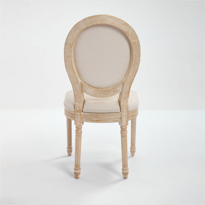 Upholstered With Round Back Dining Chairs (Set of 2)