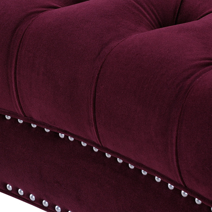 La Rosa - Victorian Chesterfield Loveseat