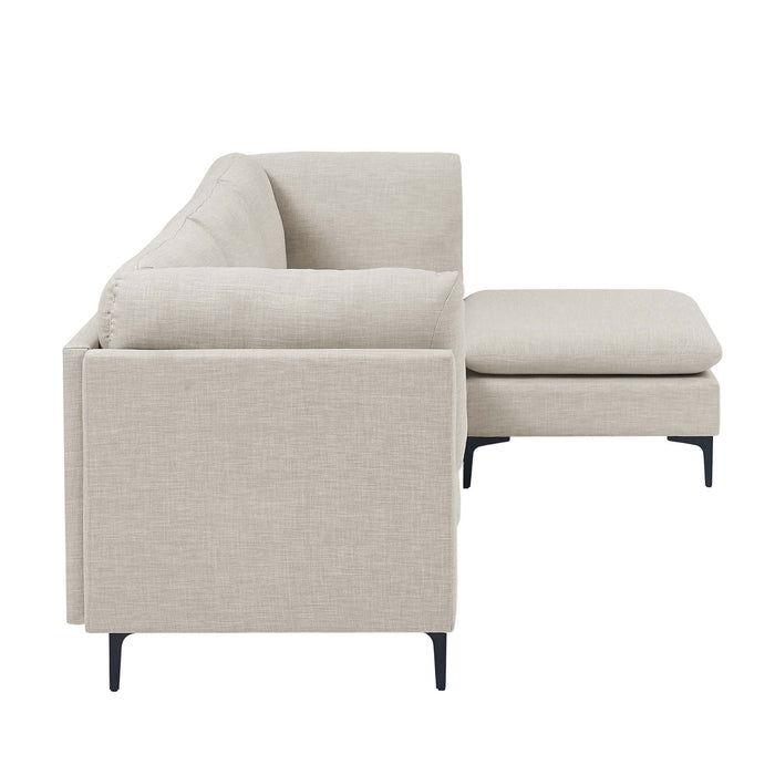 Upholstered Modular Sectional & Tall Legs