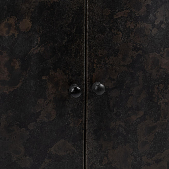 Amilio - Tall Cabinet - Rust Noir