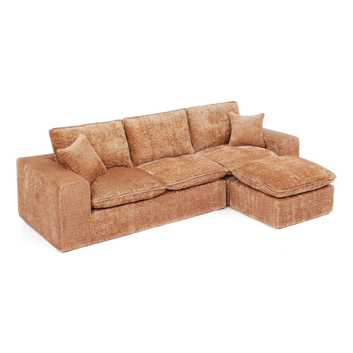 Sectional Sofa With Moveable Ottoman