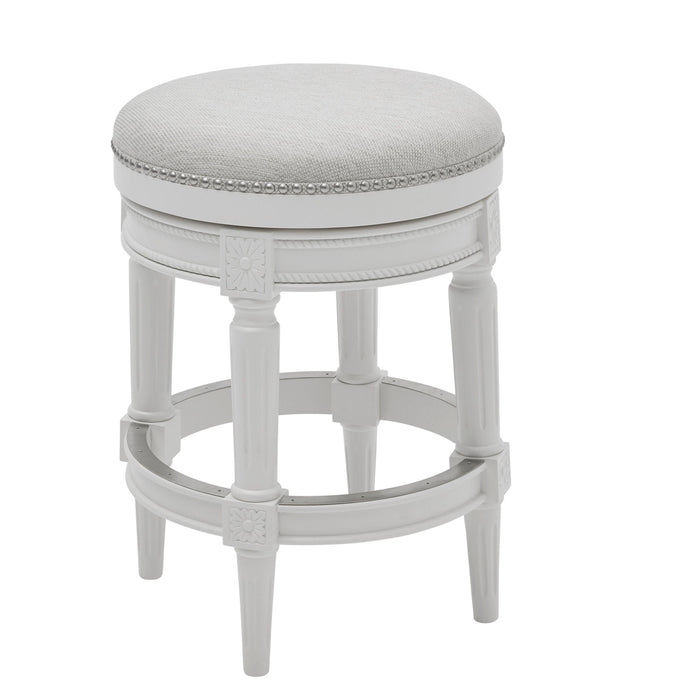 Rustic Elegance Backless Swivel Stool