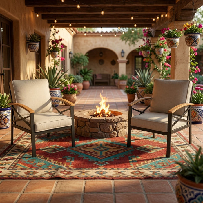 Outdoor Patio Armchair, All Weather (Set of 2)
