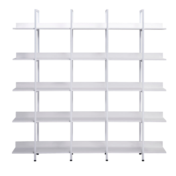 Vintage Industrial 5 Tier Open Bookcase