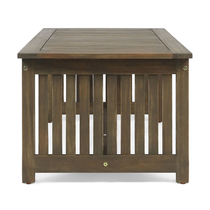 Acacia Wood Rectangular Patio Coffee Table For Outside