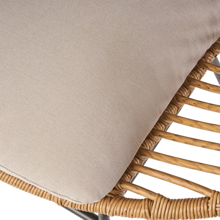 Cordella - Outdoor Woven Wicker Chairs With Cushions, (Set of 2)