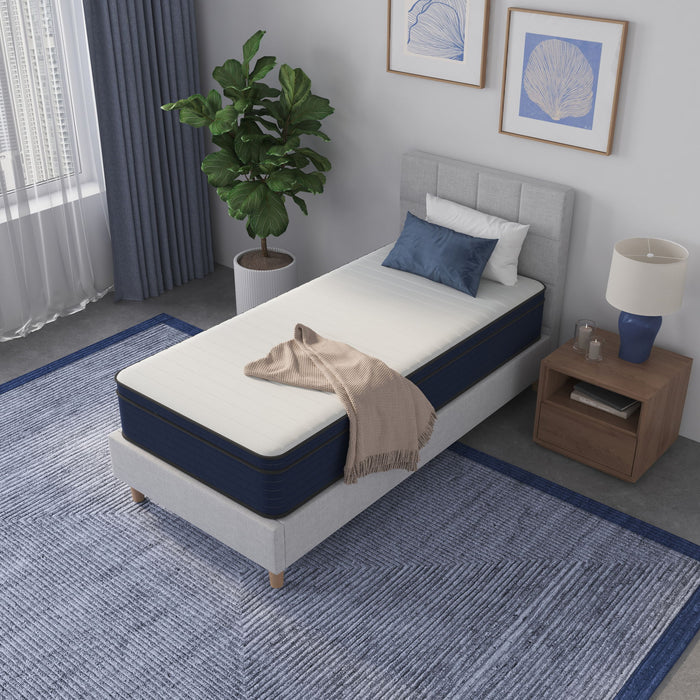 12" Medium Firm Euro Top Hybrid Cooling Gel Infused Pocket Spring And Memory Foam Mattress