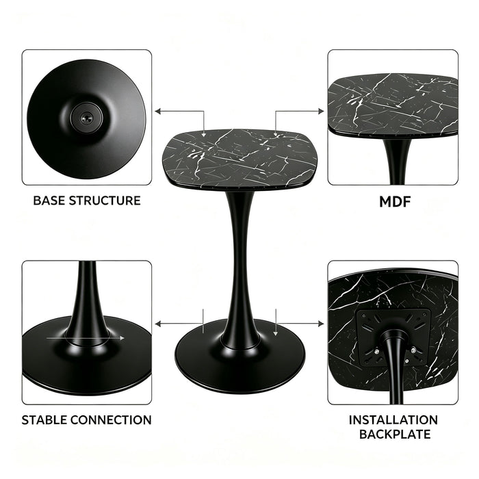 Dining Table Square - Black