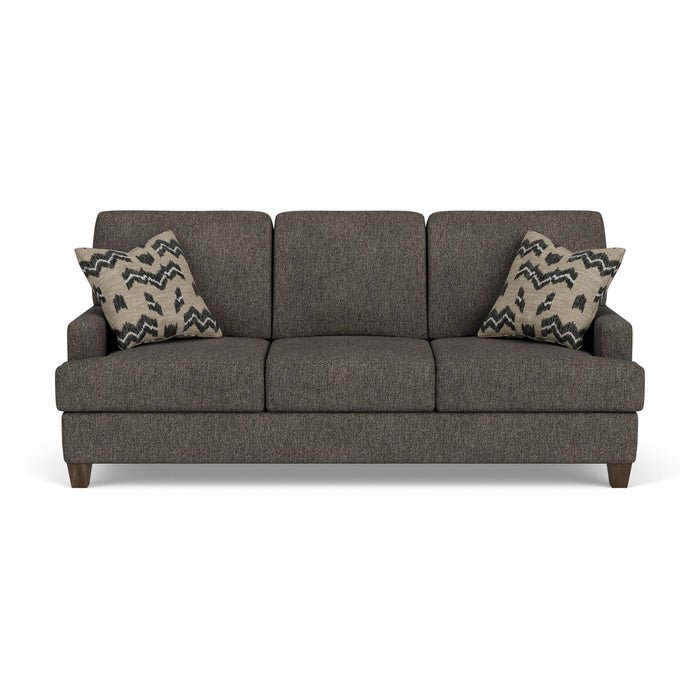 Moxy - Fabric Sofa, T-Shaped Seat Cushion, Straight Track Arms