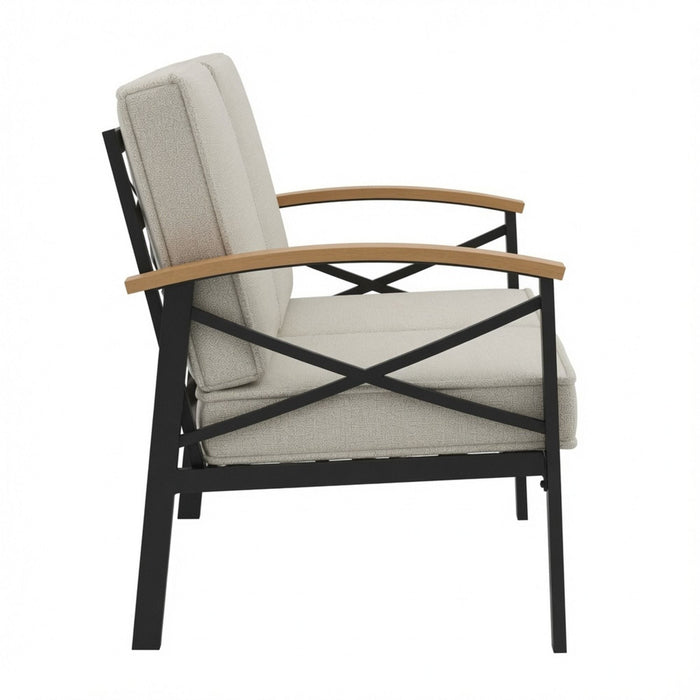Outdoor Loveseat With Washable Cushions