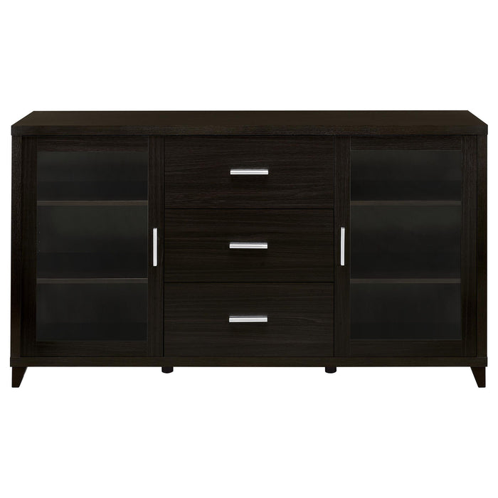 Nyler - 3 Drawer Rectangular TV Console - Cappuccino