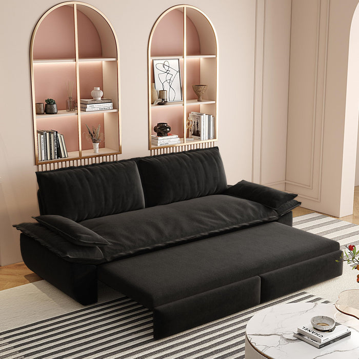 Queen Pull Out Bed, 3 In 1 Convertible Sleeper Sofa