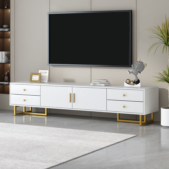 TV Stand With Storage For Living Room