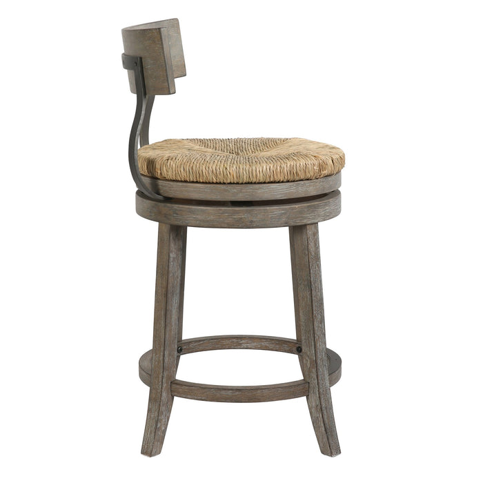 Stool With Natural Seagrass Seat