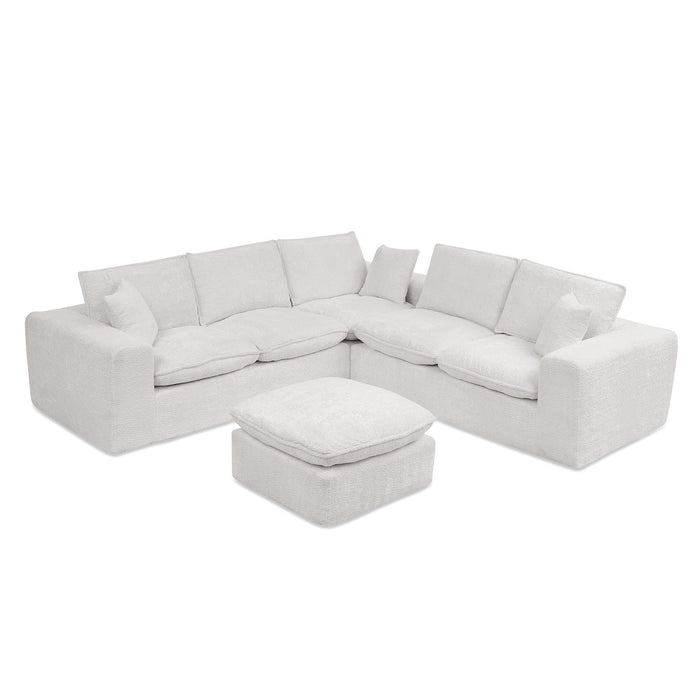Sectional Sofa With Moveable Ottoman