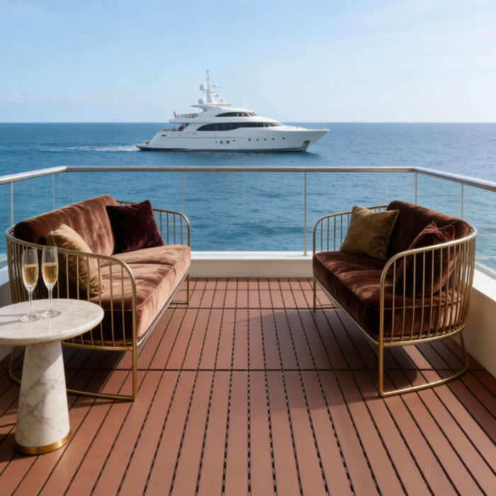 22 Piece Interlocking Outdoor Deck Tiles