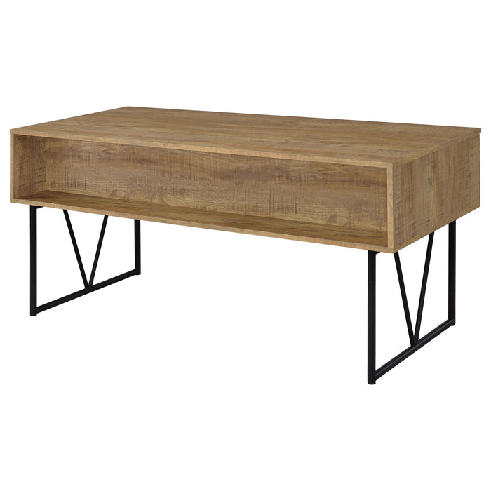 Vellun - 4 Drawer Writing Desk - Mango Color
