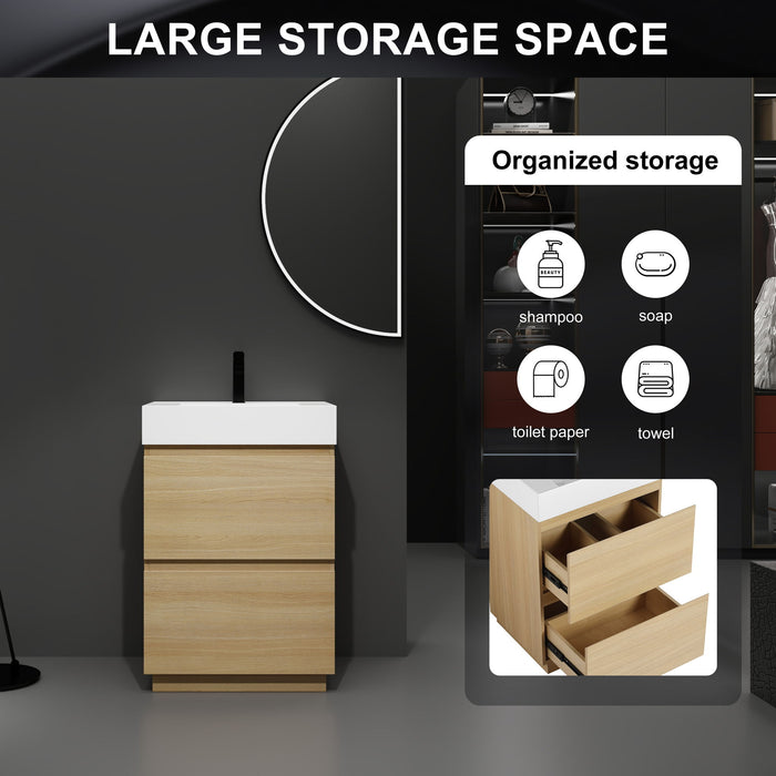 Modern Freestanding Bathroom Vanities With Single Sink Combo