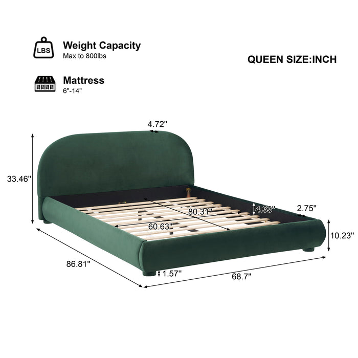 Simple Modern Bedroom Double Upholstered Bed