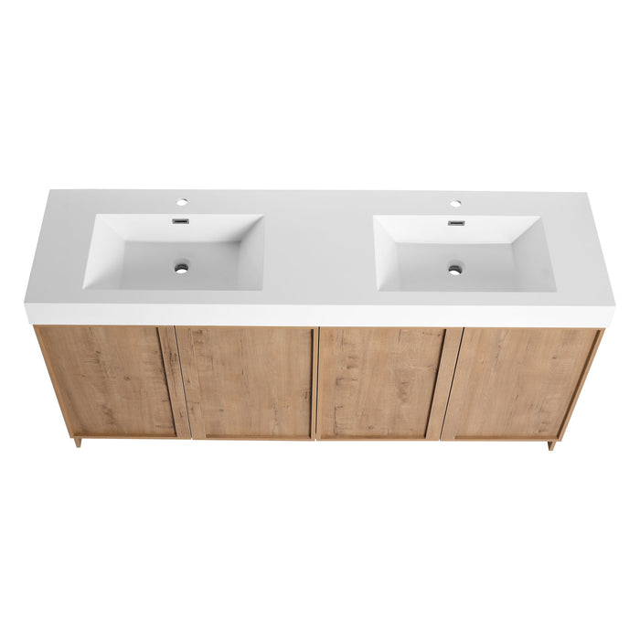 Freestanding Bathroom Vanity With Sink, Soft Close Doors