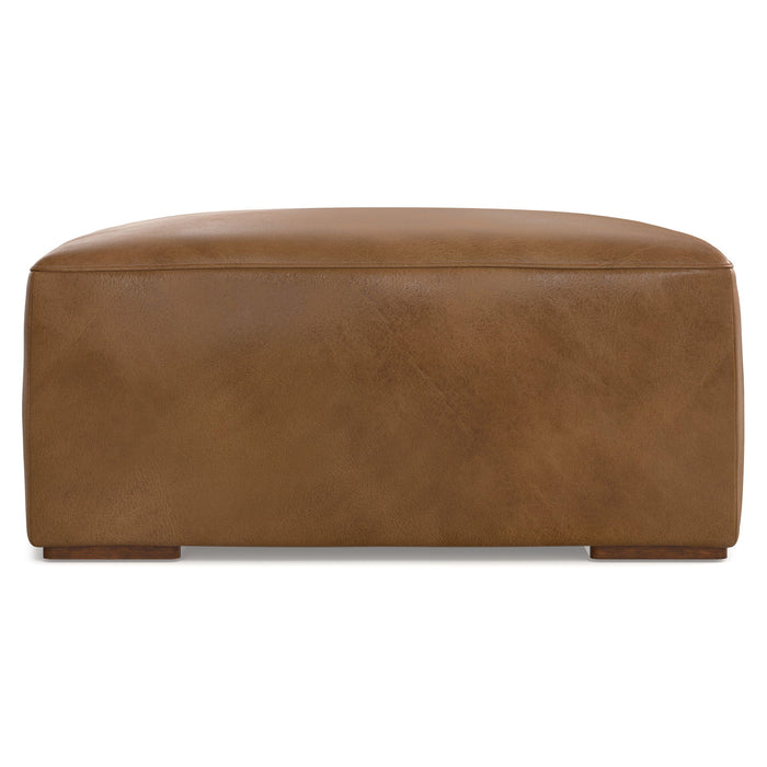 Rex - Ottoman - Caramel Brown