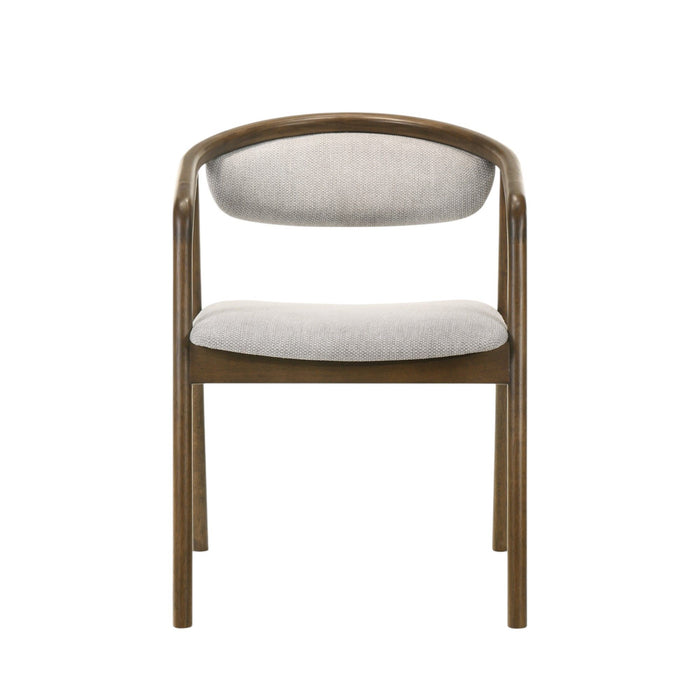 Delina - Side Chair - Gray / Walnut