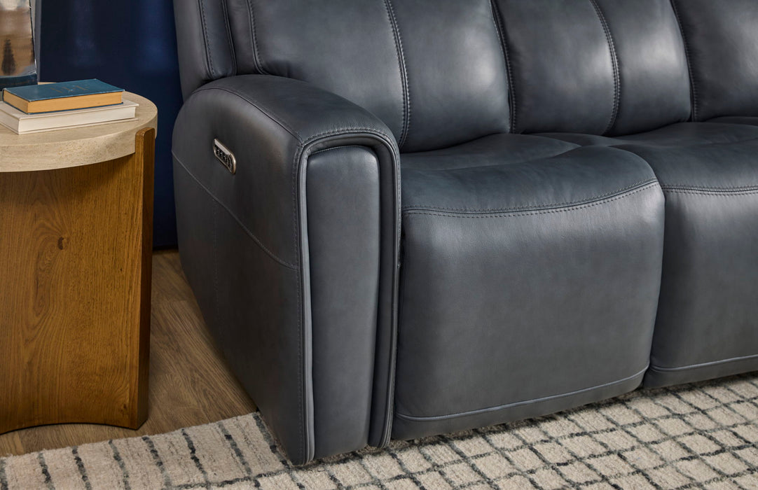 Warren - Power Reclining Sofa With Console, Power Headrest & Lumbar
