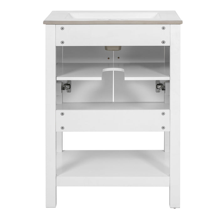 Modern Bathroom Vanity With Elegant Twill Design