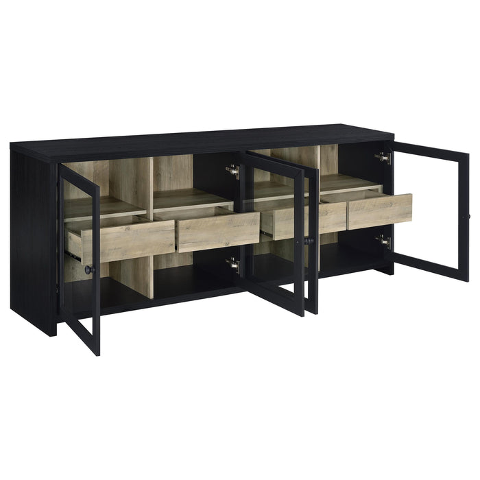 Kennison - 3 Piece Entertainment Center - Black