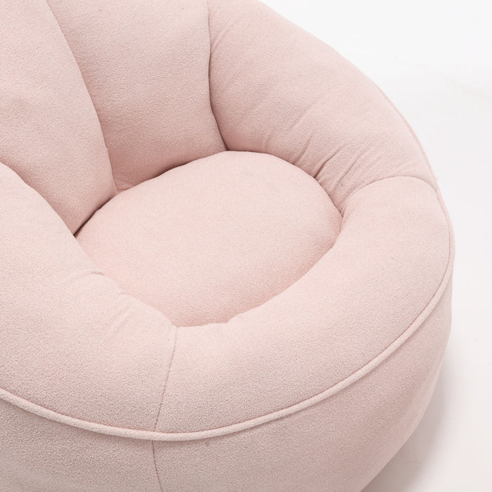 Bedding Bean Bag Sofa Chair High Pressure Foam With Footrest