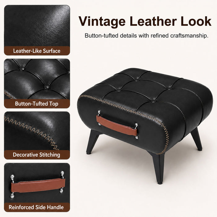 Minimalist Footstool With Hidden Storage
