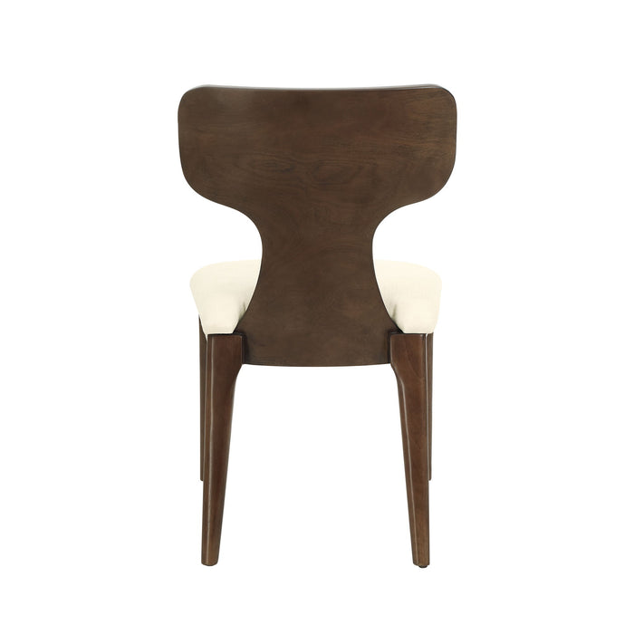 Koen - Side Chair (Set of 2) - Beige / Brown Oak