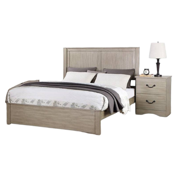 Bed With 2 Panel Headboard
