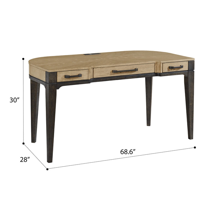 Sutton Place - Desk - Light Brown / Dark Brown