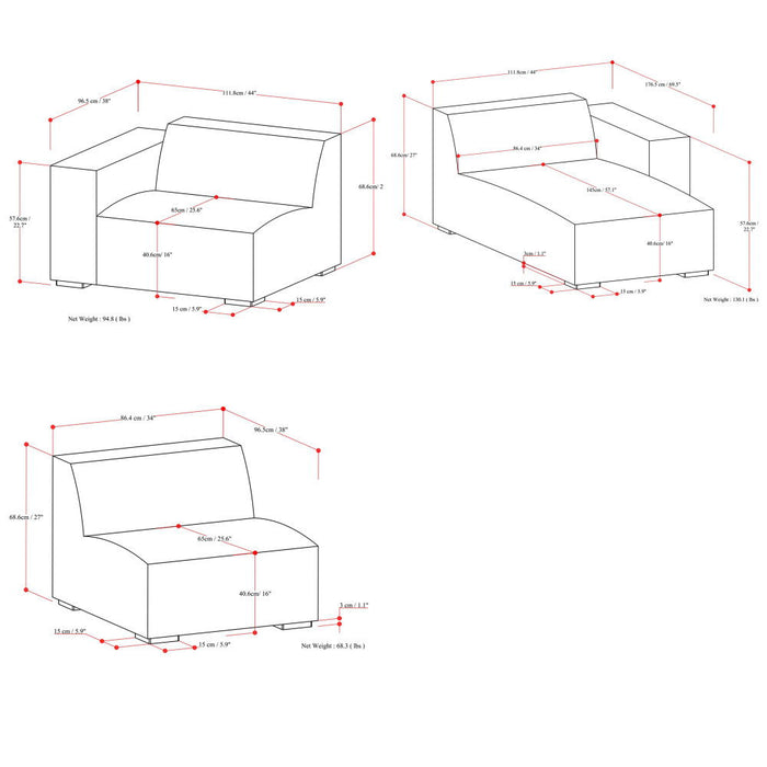 Rex - Handcrafted Sectional Sofa