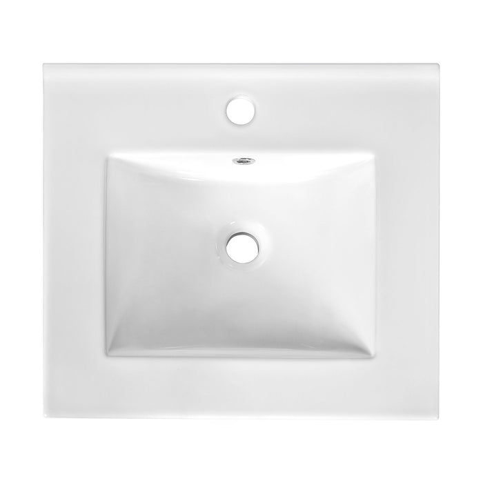 Elegant Bathroom Vanity With Ceramic Sink, Soft Close Door, Adjustable Shelf