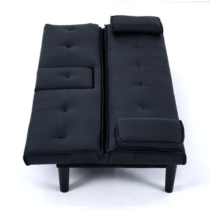 Sofa Bed With Foldable Design And Cup Holder