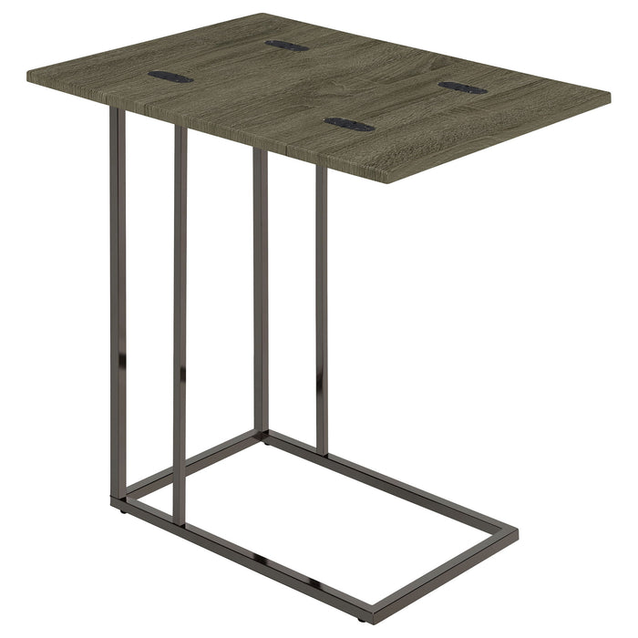 Mortimer - Snack Table With Expandable Top - Gray