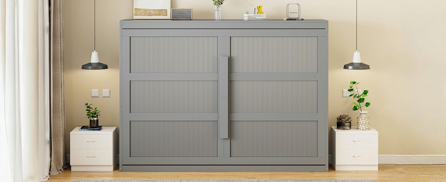 Murphy Wall Bed Modern Design With LED Lights