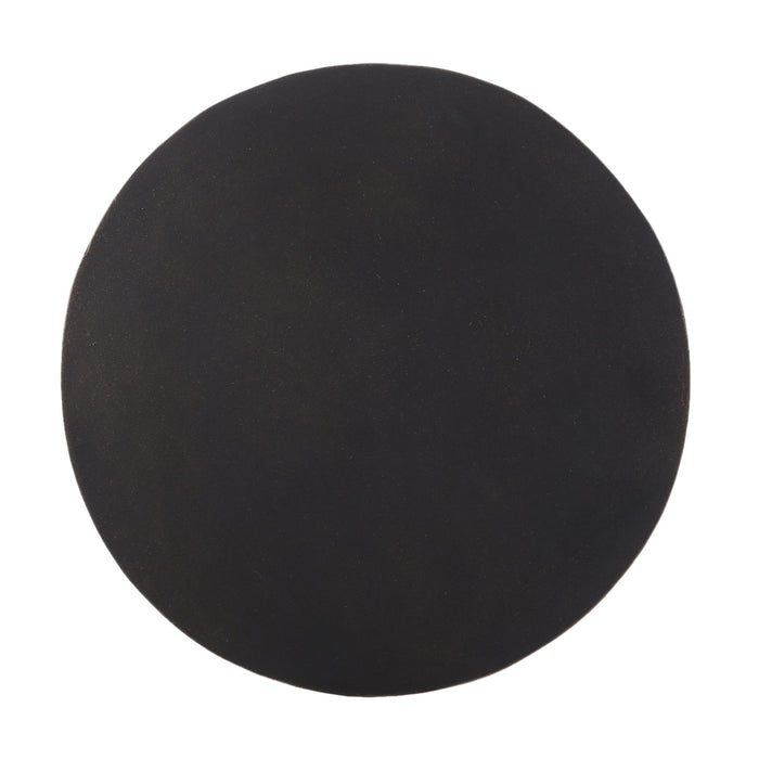 Outdoor Lightweight Concrete End Table With Half Sphere Top - Copper