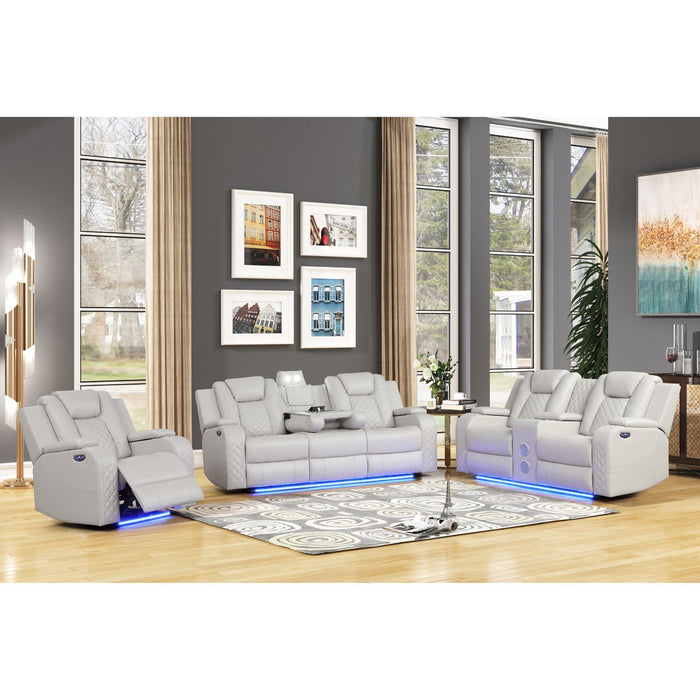 Benz - Power Recliner Set With LED Lighting And USB Charging