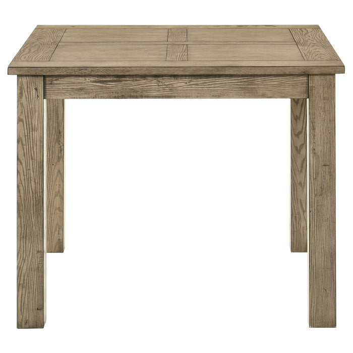 Cressley - 5 Piece Counter Height Dining Set With Ladder Back Chairs - Light Oak