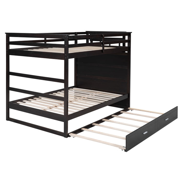 Bunk Bed With Twin Size Trundle And Staircase