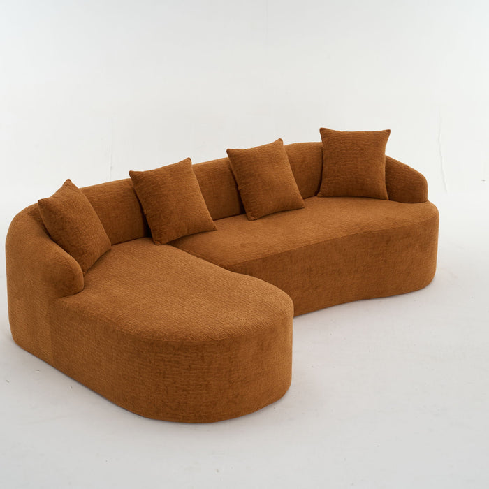 Combined Sofa With 4 Pillows