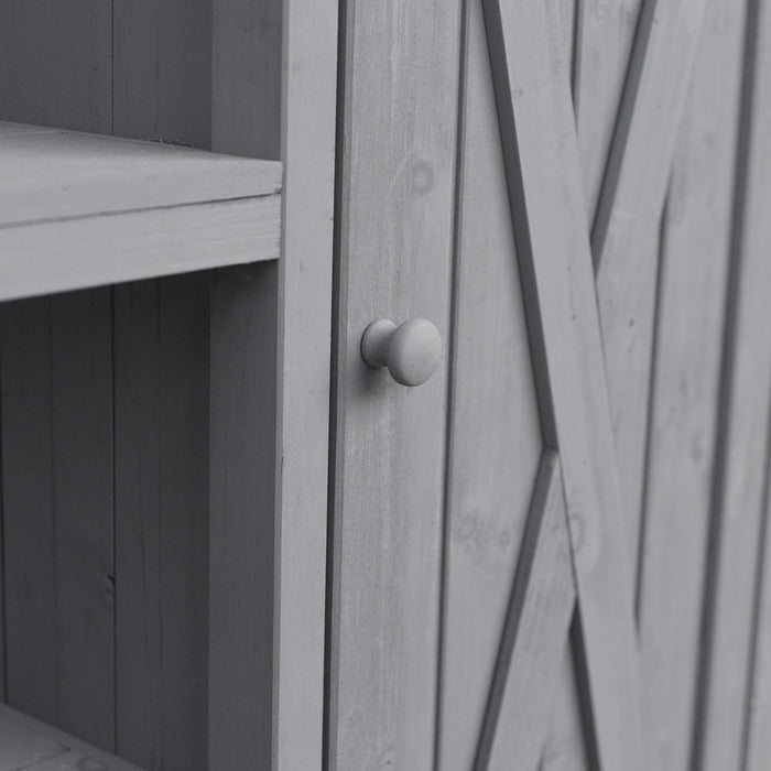 Foldable Outdoor Kitchen Island With Storage Cabinet