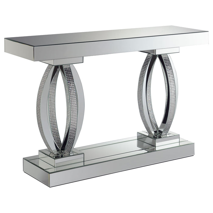 Drea - Entryway Sofa Console Table - Silver