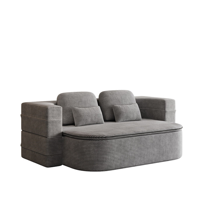 2 In 1 Foldable Sofa Bed With Multi Functional Blanket