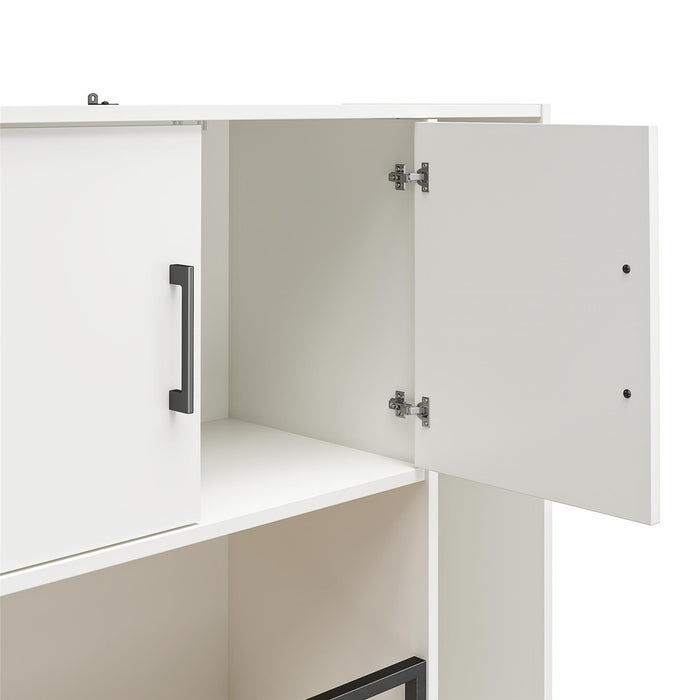 Sports Storage Cabinet - White