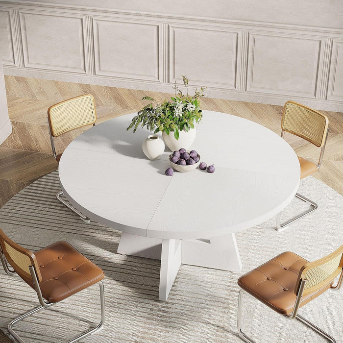 Round Dining Cross Base Kitchen Table