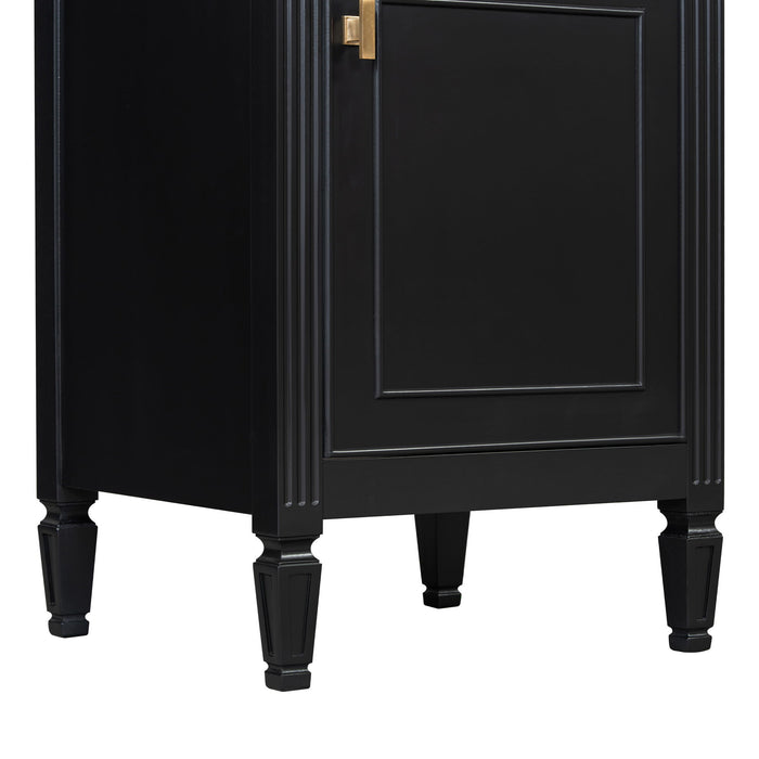 Bathroom Vanity With Sink, Adjustable Shelf, Tilt-Out Drawer